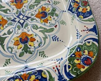C135 - $35. Vintage Deruta Umbria Square Platter.