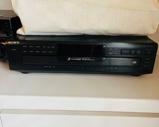 C119 - $30. Sony 5 Disc CD Changer. Model CDP-CE305. Powers on and opens and closes like it should. No remote.