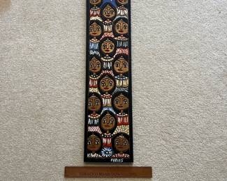C163 - $40. Brazilian Folk Art. Measures 7" W x 26" Tall
