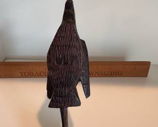 C54 - $12. African Tribal Hand Carved Letter Opener. Measures 12" Long