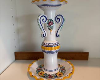 C61 - $15. Lidova Tvorba Uhersky BrodCzech Pottery. Measures 9" Tall