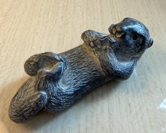 C104 - $10. Wolf Original Sea Otter Soap Stone Sculpture.