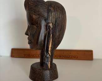 C48 - $40. African Tribal Hand Carved Bust. Measures 7.75" Tall