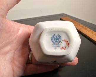 C32 - $8. Hollohaza Hungary Bud Vase. Measures 4.5" tall. No issues noted.