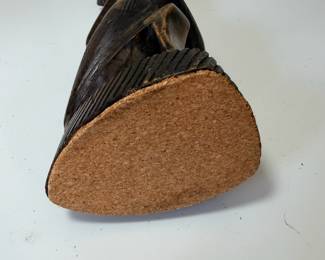 C89 - $15. African Hand Carved Wood Folk Art Figure. Measure 10" Tall