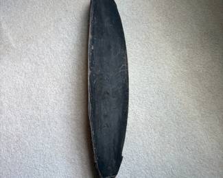 C84 - $160. Vintage Papua New Guinea Kandingai Village Hand Carved Wood Ceremonial Spirit Mask. Measures 6.25" W x 25" Tall