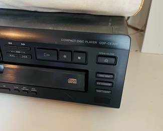 C119 - $30. Sony 5 Disc CD Changer. Model CDP-CE305. Powers on and opens and closes like it should. No remote.