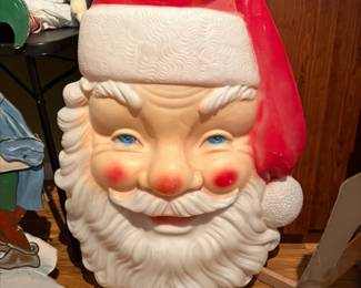 Large Vintage Lighted Santa-Empire Blow Mold