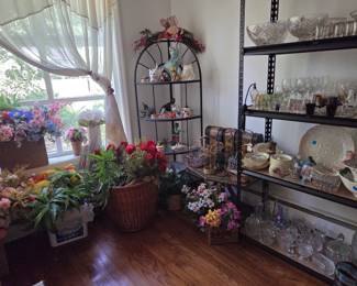 Faux flowers, home décor