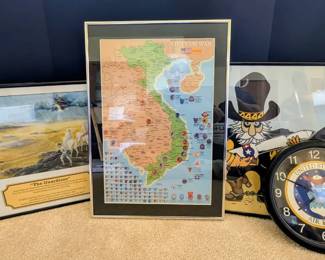 USAF Framed Pictures Clock