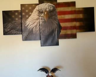 Eagle, American Flag Picture More