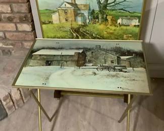 Vintage Frank Hamilton TV Trays