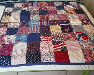 Hand Made Quilt Lap Afghan