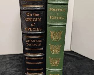 Easton Press Collectors Edition Leather Bound On The Origin Of Species And Politics Poetics