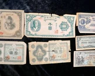 Vintage Foreign Currency Korean War Military Issued Certificate
