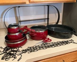 Pauls Deen Cookware, Pot Rack More