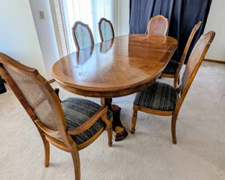 Nine Piece Dining Table Chairs
