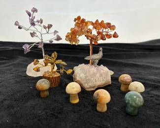 Stone Tree Of Life, Mushrooms, Eagle