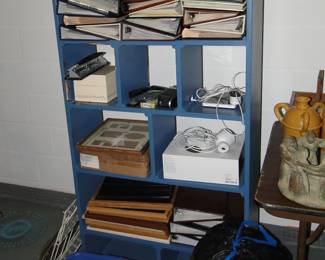 Shelving and what is on it