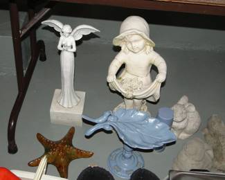 Cement and other yard statuary