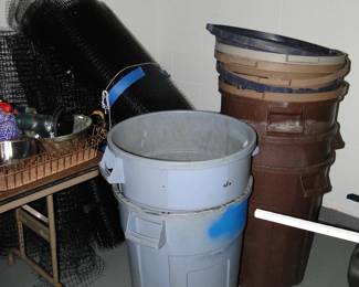 Garbage cans