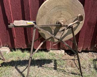 Antique Grinding Wheel