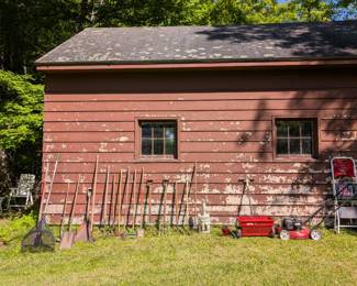 garden tools, lawn mower