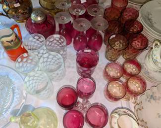 colorful glass, fenton