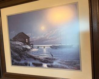 Windberg print, framed