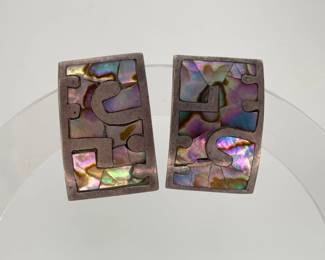 Sterling Silver & Abalone Earrings