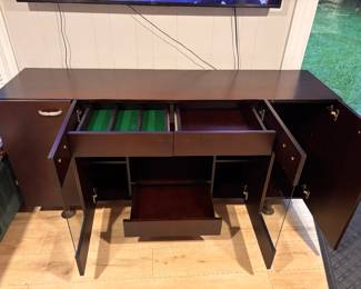 wenge wood credenza