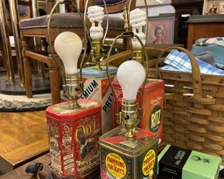 Tin art lamps