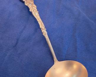 Large Gorham ornate sterling silver ladle