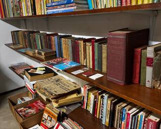 Vintage books, magazines