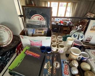 Baseball cards, and Yankee items
