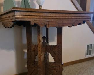 Victorian Eastlake Walnut Table