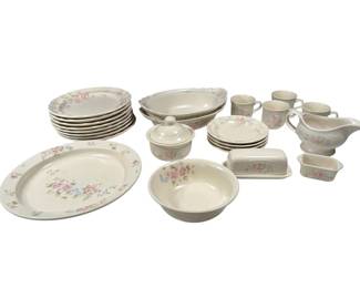 Pfaltzgraff Tea Rose 30Piece Dinnerware Serving Set