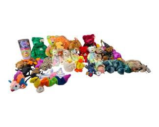 Ty Beanie Babies Plush Toy Lot With McDonalds Teenie Beanies Vintage Stuffed Animals
