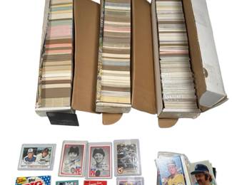 Huge Baseball Card Collection Lot w Vintage Cards, Sets Packs