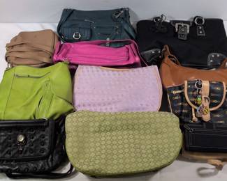 Designer Fashion Handbag Collection Stone Mountain, Etienne Aigner, Latico More 10 Pieces