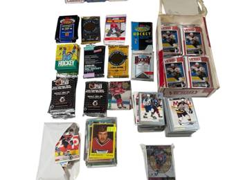 Huge Hockey Card Collection Lot w Sealed Packs, Singles Inserts
