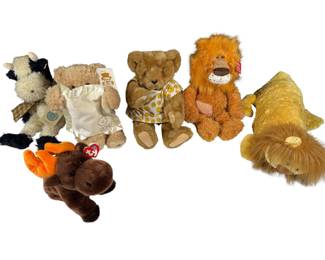 Adorable Set of 6 Stuffed Animals Cuddly Companions for All Ages