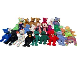 Ty Beanie Baby Bears Plush Lot Princess Holiday USA Teddy Collectible Stuffed Animals