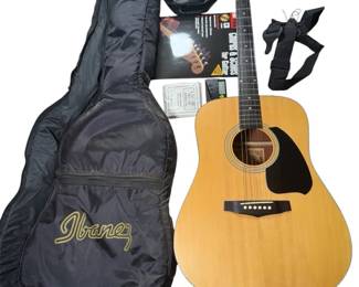 Ibanez Acoustic Guitar with Gig Bag Accessories