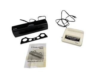 Lot of 2 Laminators with Accessories Manuals