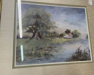 Louisiana artist, print