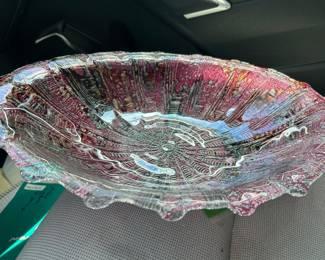 $100 Large Italian glass centerpiece 