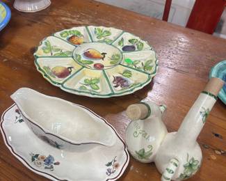 Sarreguemines and glazed pottery