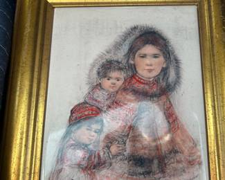 $50 Hibel  porcelain plaque