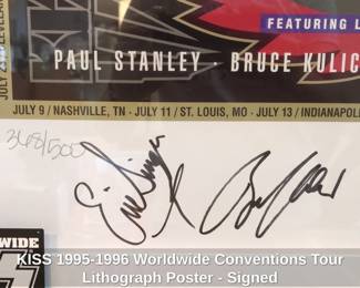 KISS Worldwide Conventions Tour Lithograph Poster Signed second image